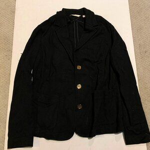 Liz Claiborne Button Up Black Blazer Jacket